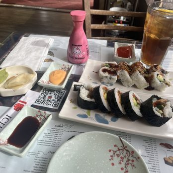 Ichiban - Salmon Skin Roll and Avocado Eel Roll - Japanese Near Me - Santa Barbara, California