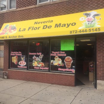 Neveria La Flor De Mayo - the front of a restaurant - Ice Cream & Frozen Yogurt Near Me - Chicago, Illinois Neveria La Flor De Mayo - the front of a restaurant - Ice Cream & Frozen Yogurt Near Me - Chicago, Illinois