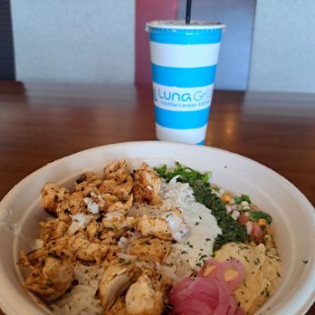 Luna Grill Eastvale - Santorini Bowl - Mediterranean Near Me - Eastvale, California
