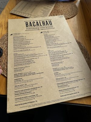 Menu photo 1 Bacalhau Porto, 13 Menu photo 1 Bacalhau Porto, 13