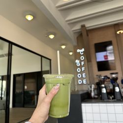 Land of a Thousand Hills Coffee - Iced sweet matcha latte