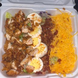Crispy Fried Chicken Salad no tomato or cucumber