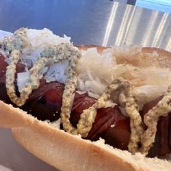 Crave Eatery - Polish sausage with kraut