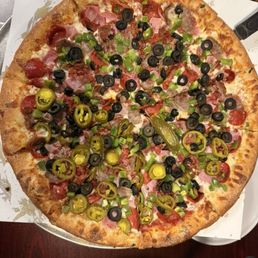 Customized Large Meatlovers with garlic crust
