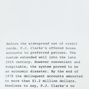 P.J. Clarke's - House Accounts Note (06/18/24). @PJClarkes #UpperWestSide #LincolnCenter #NewYorkCity - Pubs Near Me - New York, New York P.J. Clarke's - House Accounts Note (06/18/24). @PJClarkes #UpperWestSide #LincolnCenter #NewYorkCity - Pubs Near Me - New York, New York