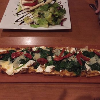 The Boulevard - Amalfi flatbread (substituted the goat cheese for homemade mozzarella) so good! - Seafood Near Me - Marco Island, Florida