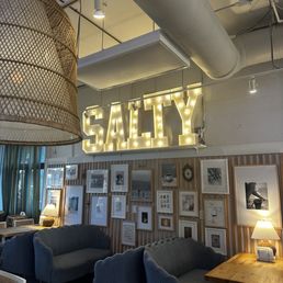 Inside seating area