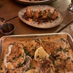 Grilled Oysters & Thai Fried Shrimp Grilled Oysters & Thai Fried Shrimp