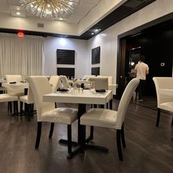 Salt Rockford - A look into one of the many dining rooms. Some private rooms are available.