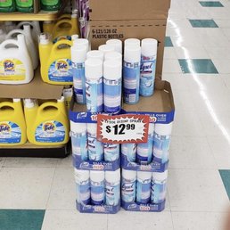 a display of cleaning products a display of cleaning products