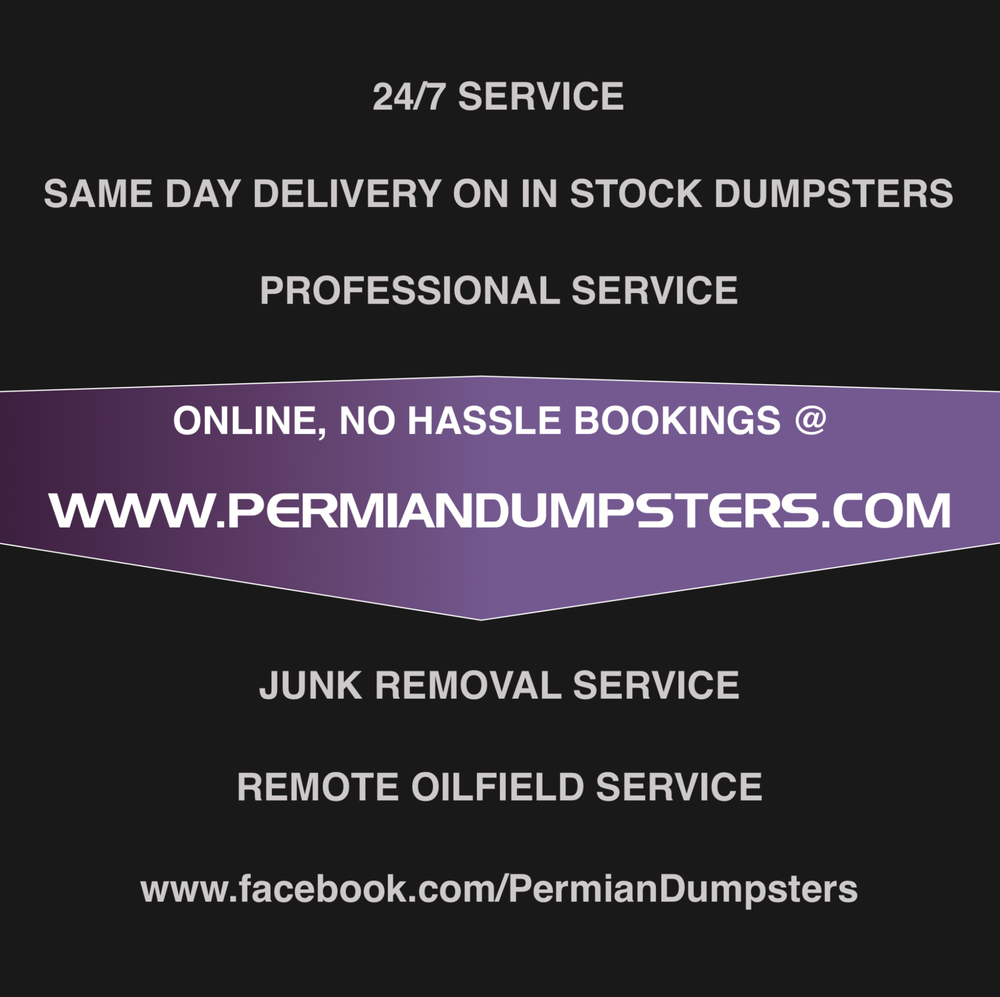PERMIAN DUMPSTERS Updated May 2024 1415 Maple Ave, Odessa, Texas