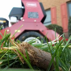 JC Landscapes - Aerating. One of the healthiest things you can give to your lawn!