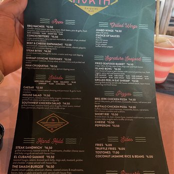 14 North Daiquiri Bar - Menu - Cocktail Bars Near Me - Dania Beach, Florida