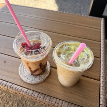 Coffee Wave - Cold coffee with pistachio and raspberry - Coffee & Tea Near Me - Poway, California