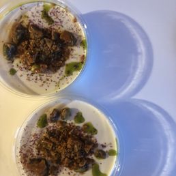 Cucumber Sherbet, Basil Panna Cotta Cucumber Sherbet, Basil Panna Cotta