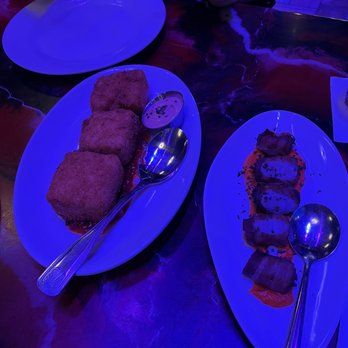 Therapy - Mac and cheese bites and Devils on a Horseback - Bars Near Me - Las Vegas, Nevada Therapy - Mac and cheese bites and Devils on a Horseback - Bars Near Me - Las Vegas, Nevada
