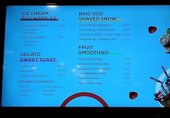 Menu photo 8 K Dessert cafe Tampa Bay, FL Menu photo 8 K Dessert cafe Tampa Bay, FL