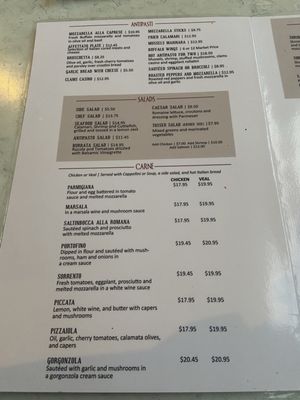 Menu photo 3 Portofino's Indian Land, SC