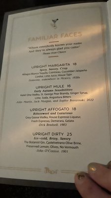 Menu photo 7 The Upright Detroit, MI
