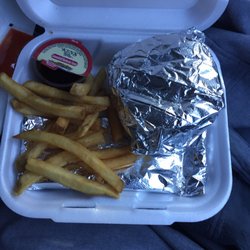 Cook Out - Cajun Chicken Burger, with a Side of Steak Quesadilla and Fries for $5! Insane.