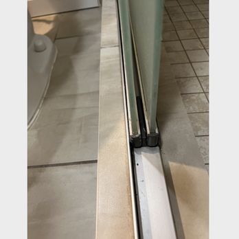 Just Freshly Maid - shower track - not cleaned. - Home Cleaning Near Me Just Freshly Maid - shower track - not cleaned. - Home Cleaning Near Me