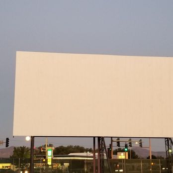 Drive-In El Rancho - Screen #4. Full moon rising in the bottom left! - Drive-In Theater Near Me - Sparks, Nevada