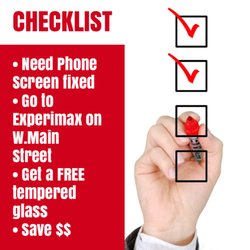 Experimax - Need a Screen repair !!! Stop by and see us today !!