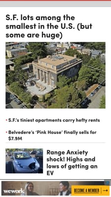 Photo of San Francisco Chronicle - San Francisco, CA, US. They've been telling this same story for months. We get it -- rent is high. Move on and put something else on your front page.