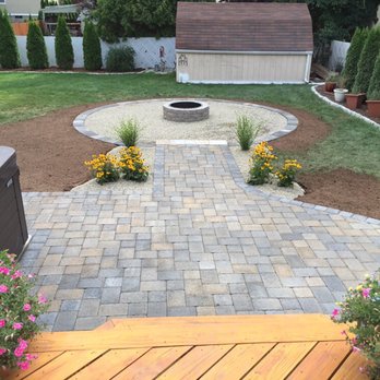 Pitch Pines Landscaping - Paver Patio and Fire Pit Installation - Landscaping Near Me - North Haven, Connecticut