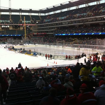 Progressive Field - Frozen Diamond Faceoff OSU v. Michigan 1/15/12 - Stadiums & Arenas Near Me - Cleveland, Ohio Progressive Field - Frozen Diamond Faceoff OSU v. Michigan 1/15/12 - Stadiums & Arenas Near Me - Cleveland, Ohio