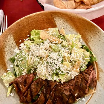 Casa Vega - Mexican Caesar Salad with Sliced Steak. - Mexican Near Me - Sherman Oaks, California Casa Vega - Mexican Caesar Salad with Sliced Steak. - Mexican Near Me - Sherman Oaks, California