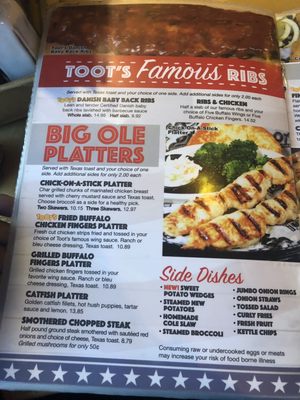 Menu photo 6 Toot's Restaurant Murfreesboro, TN