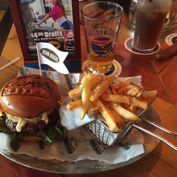 Ford's Garage - Buffalo Burger with Truffle Fries - Burgers Near Me - Brandon, Florida
