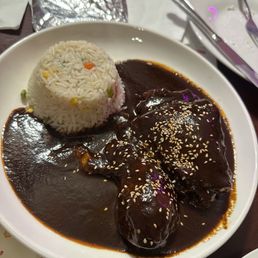 Their delectable mole de pollo Their delectable mole de pollo