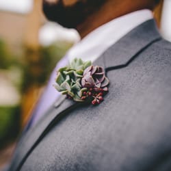Create Floral Design succulent boutonniere