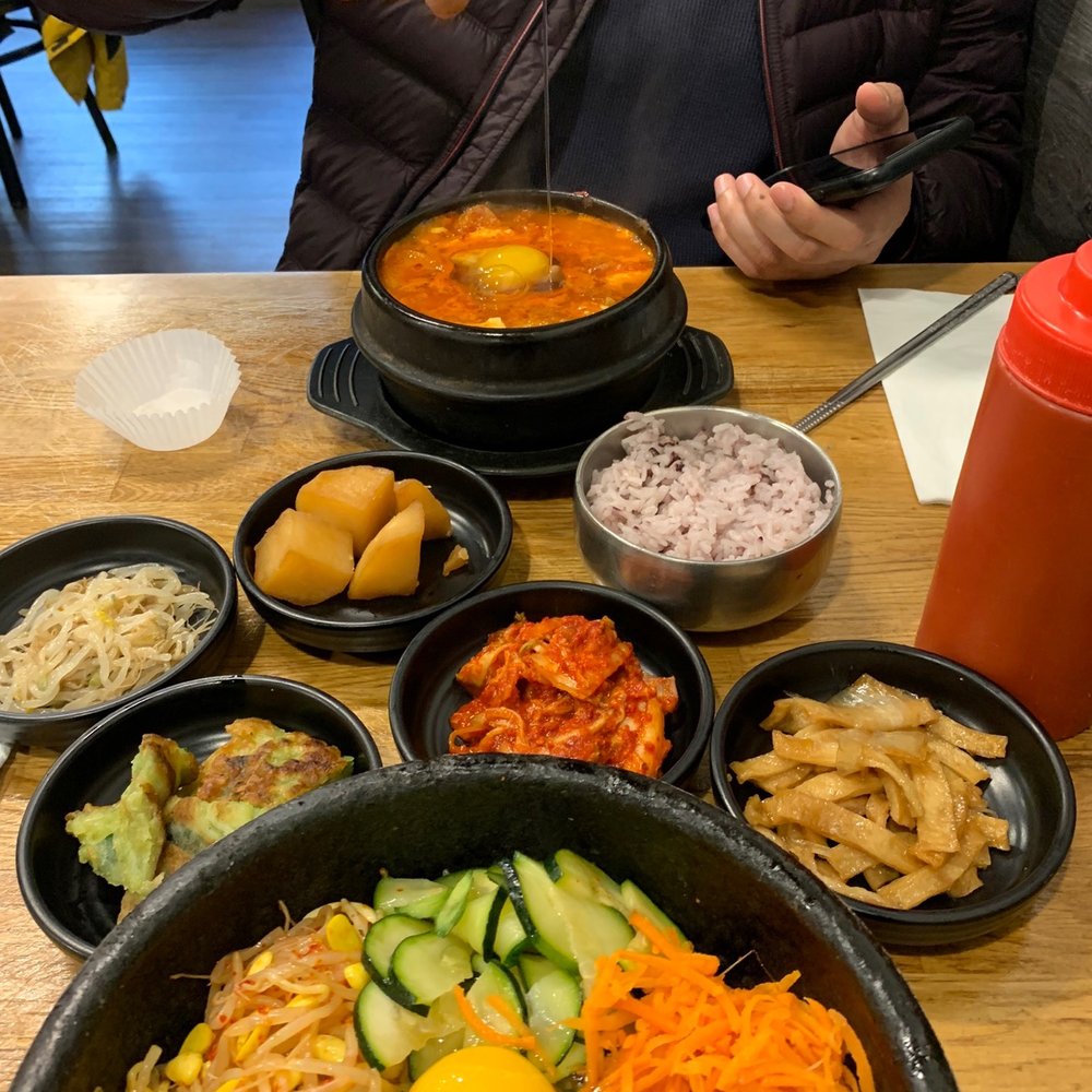 Korean Tofu House - 18. Bibimbap 6. Kimchi Tofu Soup - Korean Near Me - Seattle, Washington