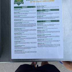 St Paul Saints - Beer Menu in the EcoLab Brew Pub 6.19.25