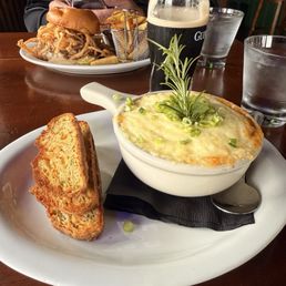 Shepherd's pie and a pint of Guinness Shepherd's pie and a pint of Guinness