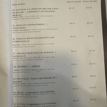 Wine Bar on the River - Menu - Wine Bars Near Me - Savannah, Georgia