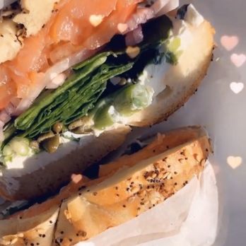 Bagel Pub - Bagel with Lox Spread (Sliced Lox) - Breakfast & Brunch Near Me - Brooklyn, New York