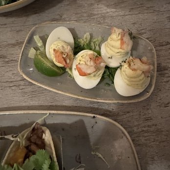 Moku Kitchen - Shrimp deviled eggs - Cocktail Bars Near Me - Honolulu, Hawaii