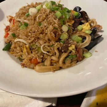 Chalan on the Beach - Seafood Fried Rice / Arroz Chaufa de Mariscos - Latin American Near Me - Miami Beach, Florida Chalan on the Beach - Seafood Fried Rice / Arroz Chaufa de Mariscos - Latin American Near Me - Miami Beach, Florida