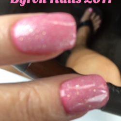 The lady next to me was getting SNS nails also. She was not happy either