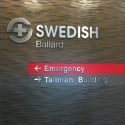 Swedish Hospital Ballard - Emergency - Interior sign.