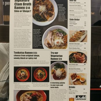 Konjiki Ramen - Menu - Ramen Near Me - Toronto, Ontario