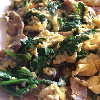Break Your Fast - Loaded with spinach and mushrooms... So good - American Near Me - Union City, California Break Your Fast - Loaded with spinach and mushrooms... So good - American Near Me - Union City, California