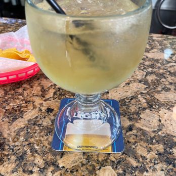 Casa Azteca Mexican Restaurant - Cadillac Margarita (sans salt) - Mexican Near Me - Fort Pierce, Florida