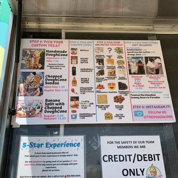 The DoughCone - The menu - Food Trucks Near Me The DoughCone - The menu - Food Trucks Near Me