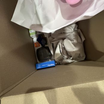 Move Waco - Another "fully packed" box we reopened. Our trash was wrapped more completely than the glass frames - Movers Near Me - Waco, Texas