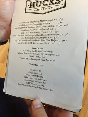 Menu photo 1 Mrs Hucks Christchurch, CAN Menu photo 1 Mrs Hucks Christchurch, CAN